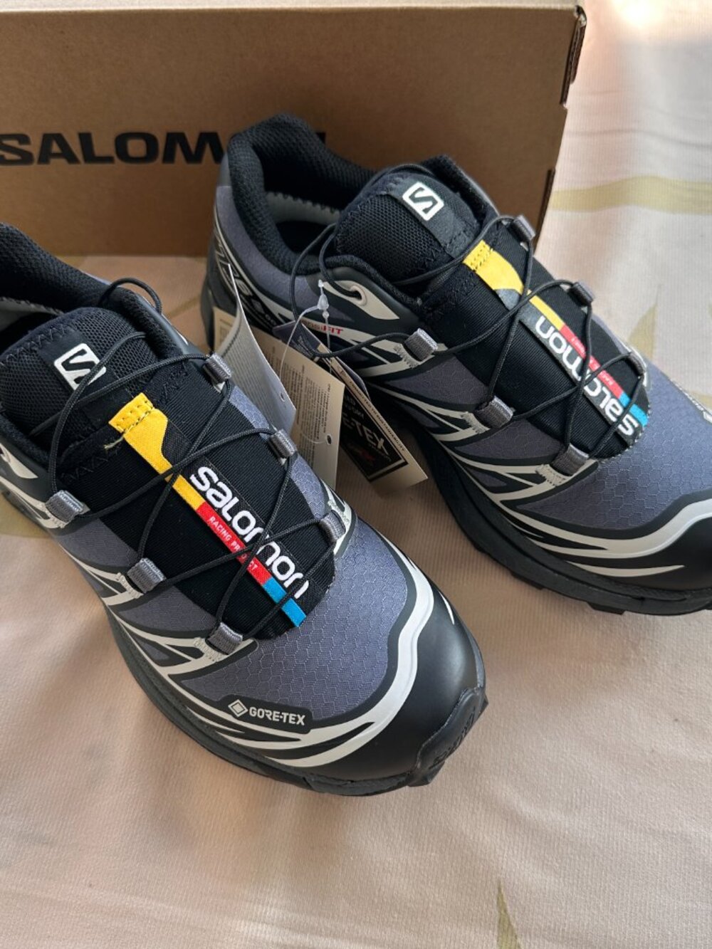 Salomon Black, Gray, And Silver Outdoor Running Shoes - Picture 2 of 7